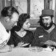 Marita Lorenz, center, with Castro and her father. Image via AP.